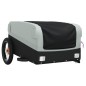 vidaXL Remolque para bicicleta hierro negro y gris 30 kg vidaXL Remolque para bicicleta hierro negro y gris 30 kg