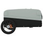 vidaXL Remolque para bicicleta hierro negro y gris 30 kg vidaXL Remolque para bicicleta hierro negro y gris 30 kg
