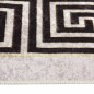 vidaXL Alfombra lavable antideslizante blanco y negro 120x170 cm vidaXL Alfombra lavable antideslizante blanco y negro 120x170 cm