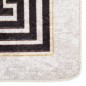 vidaXL Alfombra lavable antideslizante blanco y negro 120x170 cm vidaXL Alfombra lavable antideslizante blanco y negro 120x170 cm