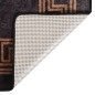 vidaXL Alfombra lavable antideslizante negro y dorado 150x230 cm vidaXL Alfombra lavable antideslizante negro y dorado 150x230 cm