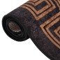 vidaXL Alfombra lavable antideslizante negro y dorado 150x230 cm vidaXL Alfombra lavable antideslizante negro y dorado 150x230 cm