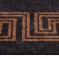 vidaXL Alfombra lavable antideslizante negro y dorado 150x230 cm vidaXL Alfombra lavable antideslizante negro y dorado 150x230 cm