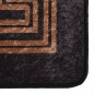 vidaXL Alfombra lavable antideslizante negro y dorado 150x230 cm vidaXL Alfombra lavable antideslizante negro y dorado 150x230 cm