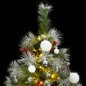 vidaXL Árbol Navidad artificial con bisagras 150 LED y bolas 120 cm vidaXL Árbol Navidad artificial con bisagras 150 LED y bolas 120 cm