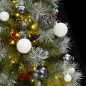 vidaXL Árbol Navidad artificial con bisagras 150 LED y bolas 120 cm vidaXL Árbol Navidad artificial con bisagras 150 LED y bolas 120 cm