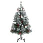 vidaXL Árbol Navidad artificial con bisagras 150 LED y bolas 120 cm vidaXL Árbol Navidad artificial con bisagras 150 LED y bolas 120 cm