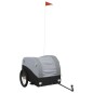 vidaXL Remolque para bicicleta hierro negro y gris 45 kg vidaXL Remolque para bicicleta hierro negro y gris 45 kg