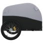 vidaXL Remolque para bicicleta hierro negro y gris 45 kg vidaXL Remolque para bicicleta hierro negro y gris 45 kg