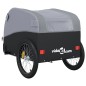 vidaXL Remolque para bicicleta hierro negro y gris 45 kg vidaXL Remolque para bicicleta hierro negro y gris 45 kg