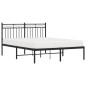 vidaXL Estructura de cama con cabecero metal negro 140x190 cm vidaXL Estructura de cama con cabecero metal negro 140x190 cm