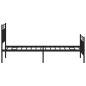 vidaXL Estructura de cama con cabecero y estribo metal negro 80x200 cm vidaXL Estructura de cama con cabecero y estribo metal negro 80x200 cm