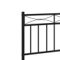 vidaXL Estructura de cama con cabecero y estribo metal negro 80x200 cm vidaXL Estructura de cama con cabecero y estribo metal negro 80x200 cm