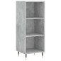 vidaXL Aparador de madera contrachapada gris hormigón 34,5x34x180 cm vidaXL Aparador de madera contrachapada gris hormigón 34,5x34x180 cm
