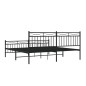 vidaXL Estructura de cama cabecero y pie de cama metal negro 183x213cm vidaXL Estructura de cama cabecero y pie de cama metal negro 183x213cm