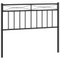 vidaXL Cabecero de metal negro 107 cm vidaXL Cabecero de metal negro 107 cm