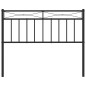 vidaXL Cabecero de metal negro 107 cm vidaXL Cabecero de metal negro 107 cm