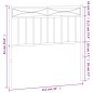 vidaXL Cabecero de metal negro 107 cm vidaXL Cabecero de metal negro 107 cm
