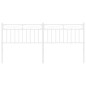 vidaXL Cabecero de metal blanco 193 cm