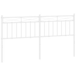 vidaXL Cabecero de metal blanco 160 cm
