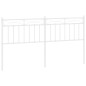 vidaXL Cabecero de metal blanco 160 cm vidaXL Cabecero de metal blanco 160 cm