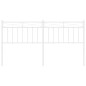 vidaXL Cabecero de metal blanco 160 cm vidaXL Cabecero de metal blanco 160 cm