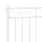vidaXL Cabecero de metal blanco 160 cm vidaXL Cabecero de metal blanco 160 cm