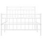 vidaXL Estructura cama metal con cabecero y pie cama blanca 107x203 cm vidaXL Estructura cama metal con cabecero y pie cama blanca 107x203 cm