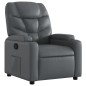 vidaXL Sillón reclinable de cuero sintético gris vidaXL Sillón reclinable de cuero sintético gris