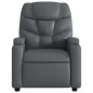 vidaXL Sillón reclinable de cuero sintético gris vidaXL Sillón reclinable de cuero sintético gris