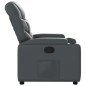 vidaXL Sillón reclinable de cuero sintético gris vidaXL Sillón reclinable de cuero sintético gris