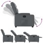 vidaXL Sillón reclinable de cuero sintético gris vidaXL Sillón reclinable de cuero sintético gris