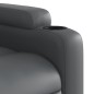 vidaXL Sillón reclinable de cuero sintético gris vidaXL Sillón reclinable de cuero sintético gris