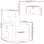 vidaXL Sillón reclinable de cuero sintético gris vidaXL Sillón reclinable de cuero sintético gris