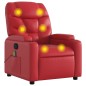 vidaXL Sillón de masaje reclinable cuero sintético rojo vidaXL Sillón de masaje reclinable cuero sintético rojo