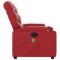 vidaXL Sillón de masaje reclinable cuero sintético rojo vidaXL Sillón de masaje reclinable cuero sintético rojo