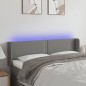 vidaXL Cabecero con LED de tela gris oscuro 147x16x78/88 cm vidaXL Cabecero con LED de tela gris oscuro 147x16x78/88 cm