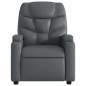 vidaXL Sillón de masaje reclinable cuero sintético gris vidaXL Sillón de masaje reclinable cuero sintético gris