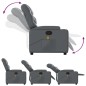 vidaXL Sillón de masaje reclinable cuero sintético gris vidaXL Sillón de masaje reclinable cuero sintético gris