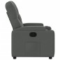 vidaXL Sillón reclinable de tela gris oscuro vidaXL Sillón reclinable de tela gris oscuro