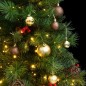 vidaXL Árbol de Navidad artificial con bisagras 150 LED y bolas 150 cm vidaXL Árbol de Navidad artificial con bisagras 150 LED y bolas 150 cm