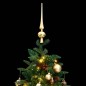 vidaXL Árbol de Navidad artificial con bisagras 150 LED y bolas 150 cm vidaXL Árbol de Navidad artificial con bisagras 150 LED y bolas 150 cm