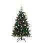 vidaXL Árbol de Navidad artificial con bisagras 150 LED y bolas 150 cm vidaXL Árbol de Navidad artificial con bisagras 150 LED y bolas 150 cm