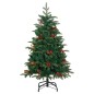 vidaXL Árbol de Navidad artificial con bisagras 150 LED y bolas 150 cm vidaXL Árbol de Navidad artificial con bisagras 150 LED y bolas 150 cm