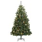 vidaXL Árbol de Navidad artificial con bisagras 300 LED y bolas 180 cm vidaXL Árbol de Navidad artificial con bisagras 300 LED y bolas 180 cm