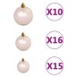 vidaXL Árbol de Navidad artificial con bisagras 300 LED y bolas 210 cm vidaXL Árbol de Navidad artificial con bisagras 300 LED y bolas 210 cm