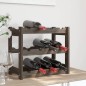 vidaXL Botellero para 12 botellas madera maciza de pino gris vidaXL Botellero para 12 botellas madera maciza de pino gris