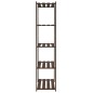 vidaXL Estantería de 5 niveles madera maciza pino marrón 80x38x170 cm vidaXL Estantería de 5 niveles madera maciza pino marrón 80x38x170 cm