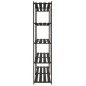 vidaXL Estantería de 5 niveles madera maciza pino negro 170x38x170 cm vidaXL Estantería de 5 niveles madera maciza pino negro 170x38x170 cm