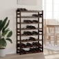 vidaXL Botellero para 56 botellas madera maciza de pino negro vidaXL Botellero para 56 botellas madera maciza de pino negro